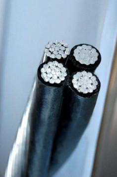 Aluminum Core Allied Quadruplex Service Drop Cable LSOH Sheath