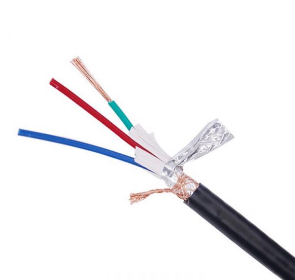  China Flexible RVVP Fire Resistant Control Cable 3 Core 4 Core Copper Shielded Cable supplier