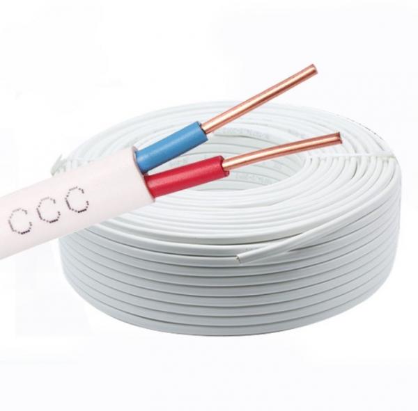  China White Sheath BVVB PVC Insulated Copper Cable For Home Furnishings supplier