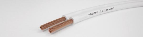 H03VV-H PVC insulated flexible flat cable