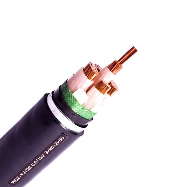  China 0.6/1kV 3×95 2x50mm2 5 Cores XLPE Insulated Power Cable Copper Conductor LV Steel Tape Armored supplier