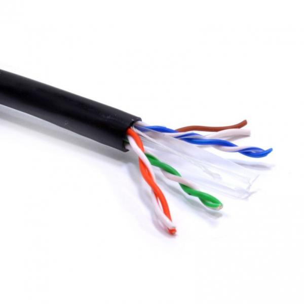 1000ft (305m) Cat6 Cable Unshielded (UTP) Solid Copper CMR Black Bulk Ethernet Cable