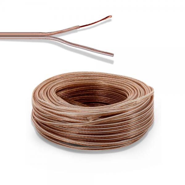100M 16 AWG Shielded Speaker Cable 2 Conductor Flexible Pure Copper