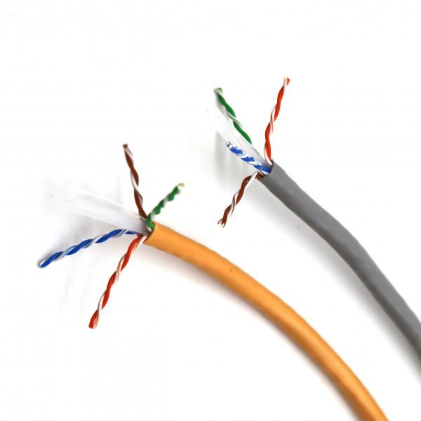23AWG BC Conductor Flexible Network Cable Cat6 UTP Ethernet 1000FT HDPE Insulation
