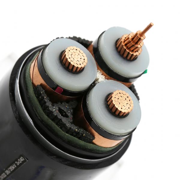 26/35kV 3 Core Copper Wire Medium Voltage Power Cables CU/XLPE/STA/PVC Electrical Cable Steel Tape Armored
