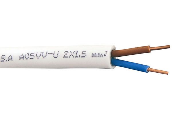  China 300/500V PVC Sheathed Cable , 2 Core Solid Bare Copper Power Cable NYM-J Electrical Cable supplier