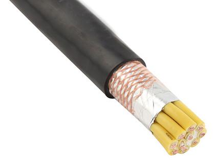 30 Cores Al – Foil Screen PVC Sheathed Industrial Control Cables , Copper Wire Multicore Screened Cable