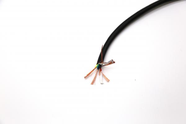 3 Core Flame Retardant Cable , OFC RVVP Cable Insulated With Black PVC