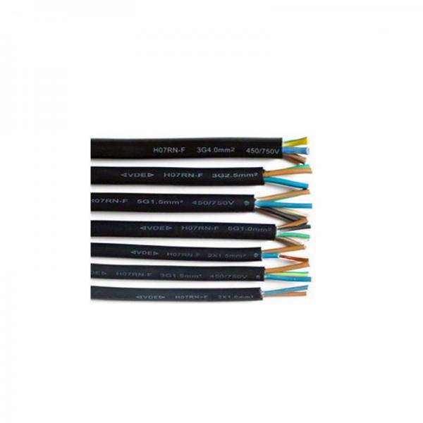 3 Core Rubber Flexible Electrical Cable For Damp Wet Areas Rubber PVC Industry