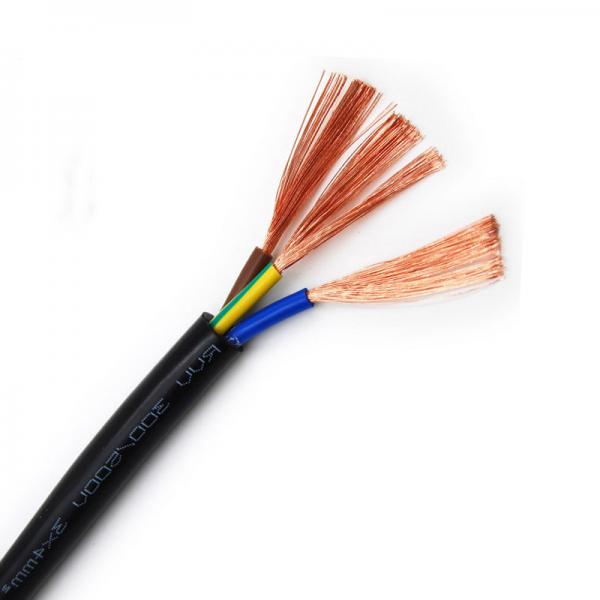  China 3×2.5mm2 Copper Conductor PVC Flexible Electrical Cable Insulation PVC Sheath H05VV-F RV 450/750V supplier