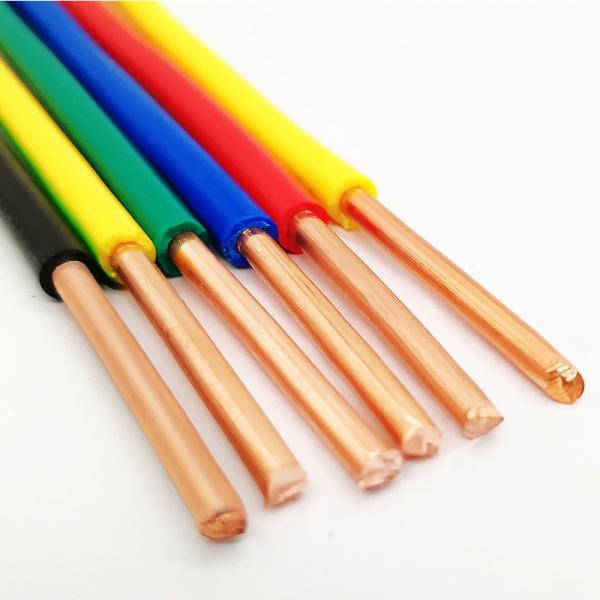  China 450/750V Single Core Flexible Electrical Cable PVC Insulated Sheathed Solid Copper Electric Building Wire supplier