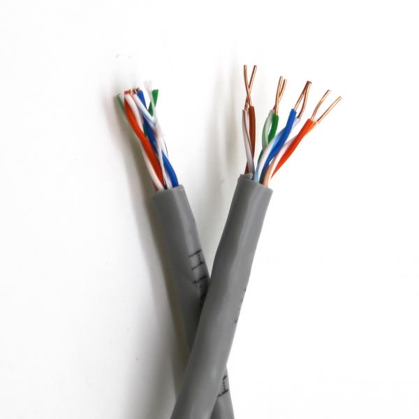  China 4-pair 24AWG solid copper, Fluke Test pass, HDPE/PVC/LSZH jacket cat5e network cable supplier