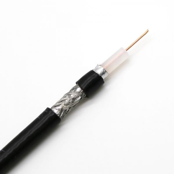  China 75ohm Coaxial RF Cable AM/TC/OFC Braiding Solid OFC Conductor For CCTV CATV RG59 Cables supplier