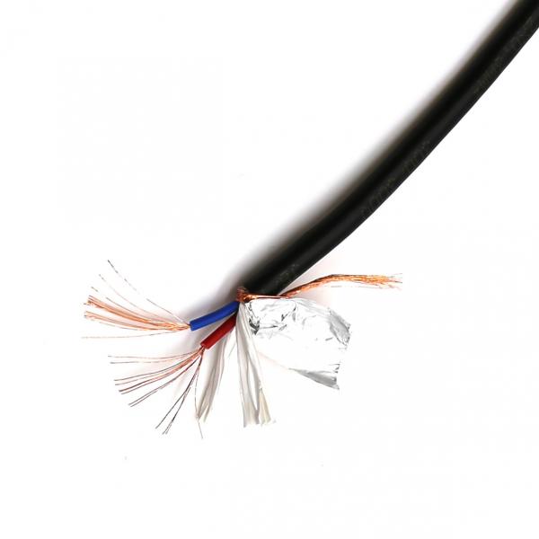 Black Fire Resistant RVVP Cable 0.5mm2/ Rvvp 3/4 Cores Shielded Control Cable