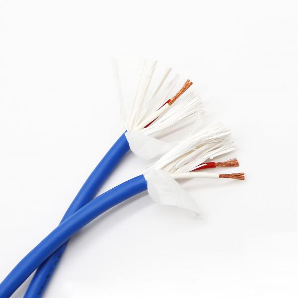 Broadcast Engineering Shielded Speaker Cable , Stranded Copper Speaker Cable 2 Core 1.5mm-6mm