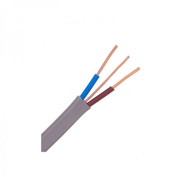  China BS6004 624-Y copper wire PVC insulated PVC sheathed Flat Twin and Earth BVVB electrical cable supplier