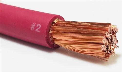 CE Listed 25mm2 35mm2 50mm2 Flexible Welding Cable 100% Purity Copper Rubber Jacket 300amp
