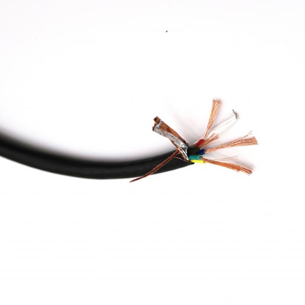 Copper Braids 4 Core Fire Alarm Cable , Electrical RVVP Cable PVC Shielded BV/RV/RVV