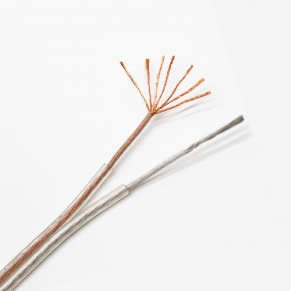 Copper OFC Audio Cable , Tinned Copper PVC RVH Transparent Speaker Cable
