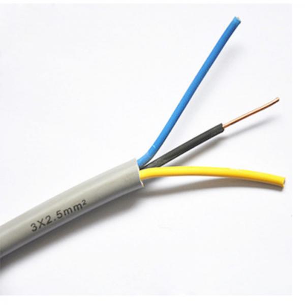  China Electrical H05VV-U house cables bare copper conductor 2core 3core 4core BVV cable wire supplier