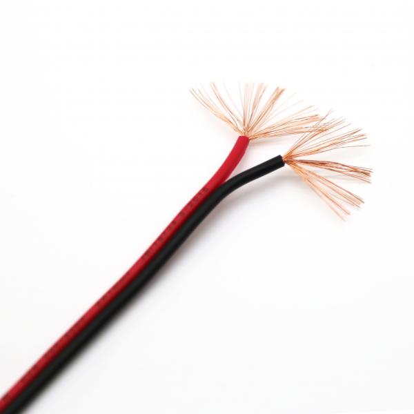  China Flat Shielded Speaker Cable 2 Cores Copper Wire PVC Insulated Non – Sheathed RVB Electrical Wire supplier