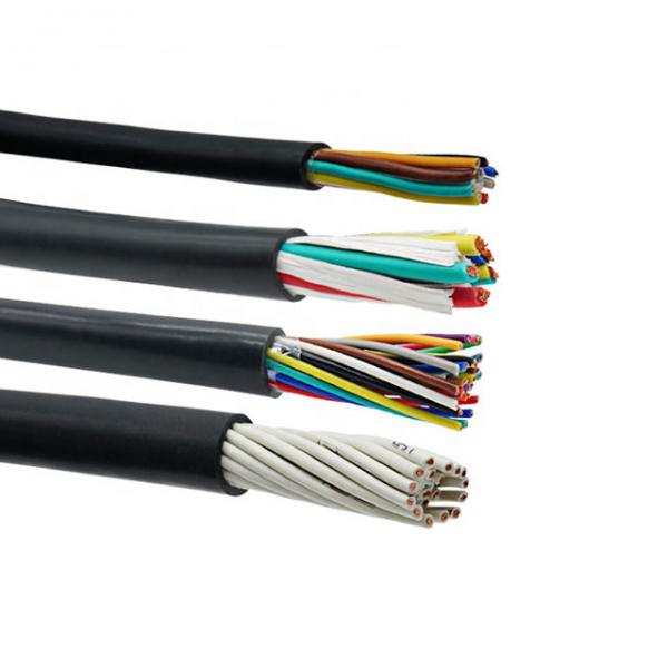 Flexible Multi Core Copper Conductor Shielded Control Cable Double PVC Sheathed KVV Cable