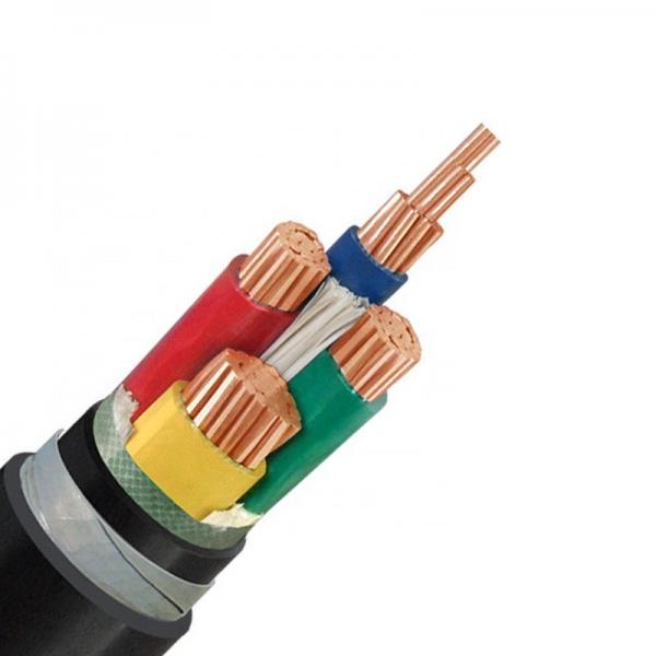IEC60502 0.6/1KV XLPE Insulated Power Cable 4 Cores PVC Sheathed 3×50 1x25mm2 YJY