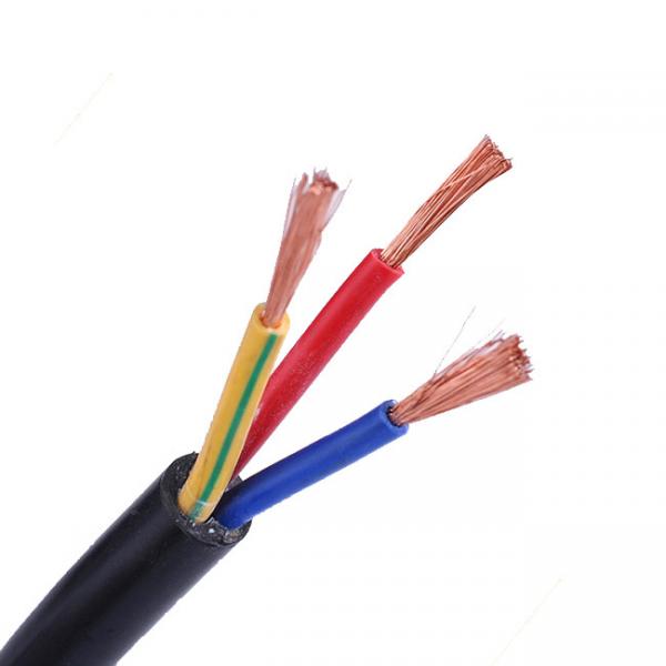  China IEC 60227 3×1.5mm2 3×2.5mm2 3183Y flexible copper double PVC 3 cores RVV building cable supplier