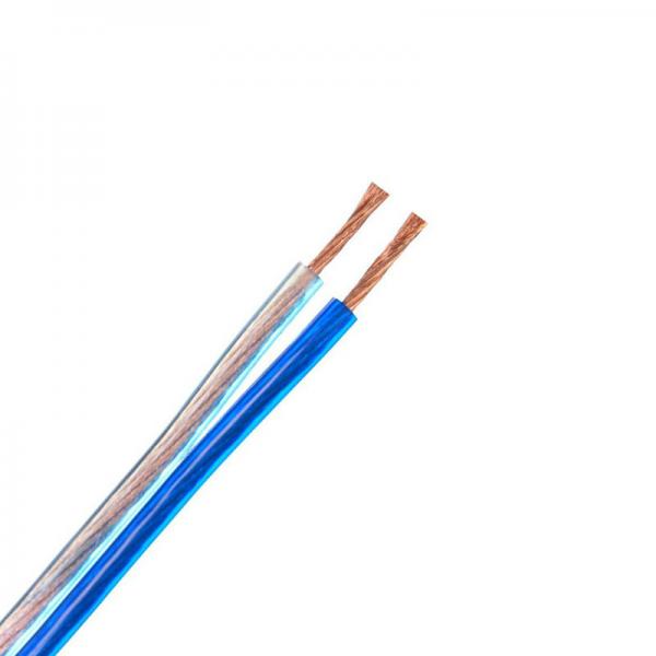  China Multi – Stranded PVC Sheathed Cable Wire With Blue Transparent RVH Speaker Cable supplier