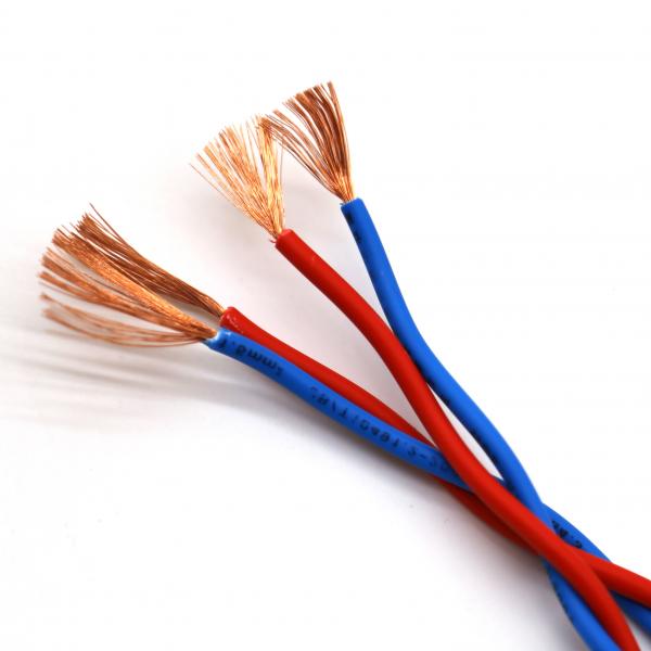  China OFC Conductor PVC Insulated Cable Ground Connection With Soft Line RVS Eletrical Cable supplier