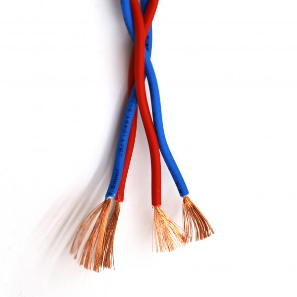  China OFC Conductor RVS Twisted Power Cable Blue Red Interior Electric Cables supplier