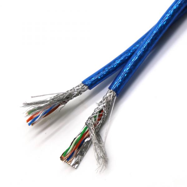 Oxygen Free Copper Core Sftp Lan Cable , Indoor Data Sftp Lan Cable Cat5 Network Cable