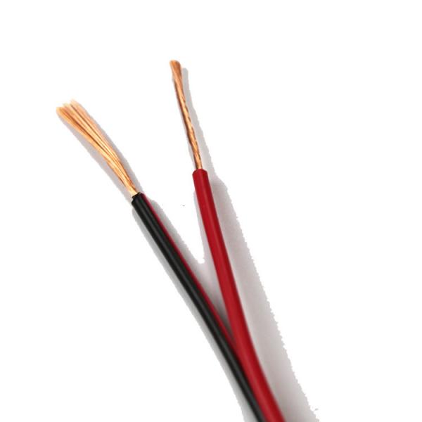 Red And Black Audio Video Shielded Speaker Cable Oxygen Free Copper PVC Jacket