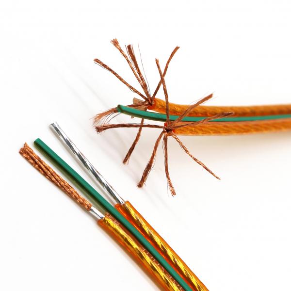 RVH Shielded Speaker Cable Cu Conductor AL Foiled Shielding Soft Transparent PVC Sheathed