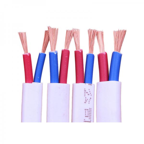  China RVVB 2 Core 3 Core Stranded Copper Wire , PVC Insulated Indoor Electrical Flat Cable supplier