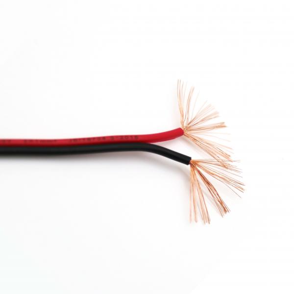 China Soft Copper Wire Power Speaker RVB Cable , PVC Insulated 18 AWG Speaker Cable 100m supplier