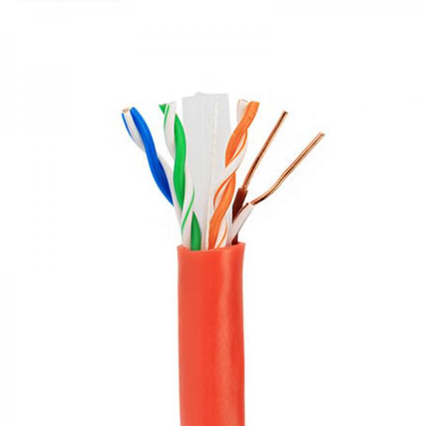  China Solid copper conductor 4 pair twisted HDPE insulated PVC sheathed network cables Cat 6a UTP lan cables supplier