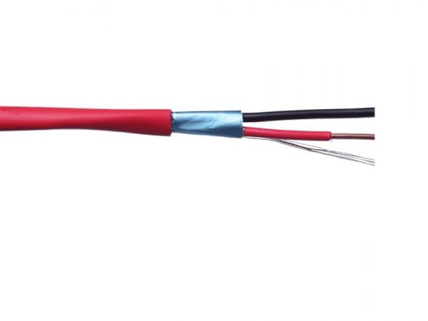 Solid Shielded Fire Alarm Cable UL FPLP CL3P FT6 Red 1000 FT Spool Fireproof PVC