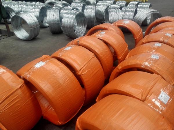  China 1.68mm Galvanized Steel Core Wire Heavy Zinc Coating For Bare ACSR Conductor ASTM B 498 supplier