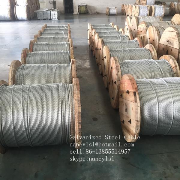 3/16",1/4“，5/16",3/8"7/16",1/2",3/4" Galvanized Steel Wire Strand