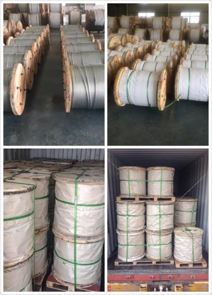 3/8′ 7 strands hot dipped galvanized steel wire as per ASTM A 475 EHS