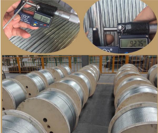  China 3/8 inch Steel Overhead Ground Wire 7 wire strand ASTM A363 Galvanized Steel Guy Wire supplier