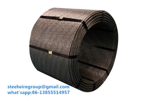  China 7-Wire Uncoated Steel Strand for Prestressed Concrete as per ASTM A 416 supplier
