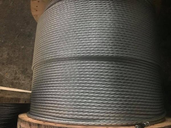 7×2.03mm(1/4") Galvanized steel wire strand for guy wire as per ASTM A 475 Class A EHS