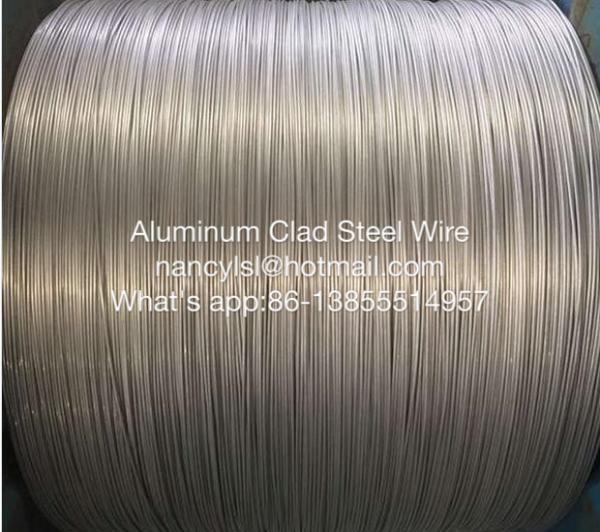 China Aluminium Clad Steel Acs Single Wire for Strand Lightning Protection Composite Overhead Ground Cable supplier