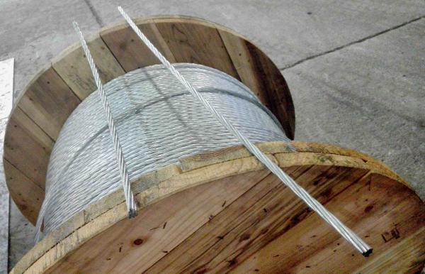 ehs 1/ 4 ” galvanized steel cable stay wire guy wire astm a475 class a astm a475 steel strand 1×7 galvanized guy wire