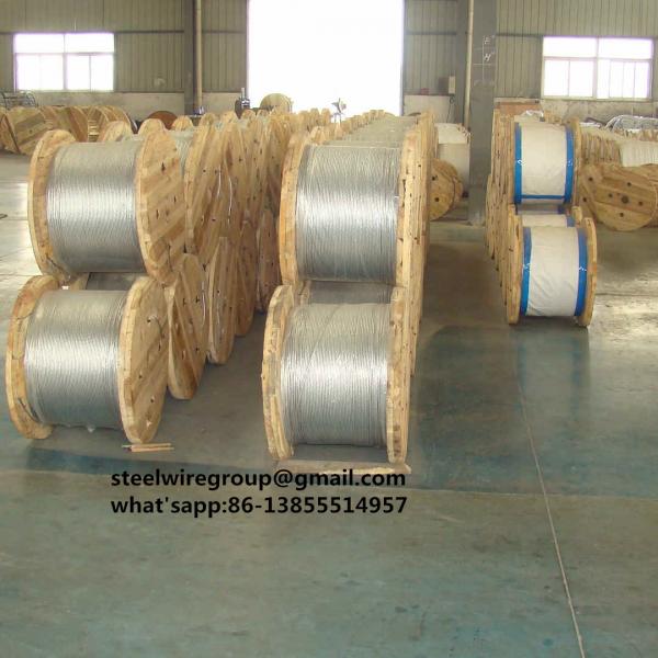  China Galvanized Guy wire 7/16" with Coil ASTM A475, Guy Strand supplier