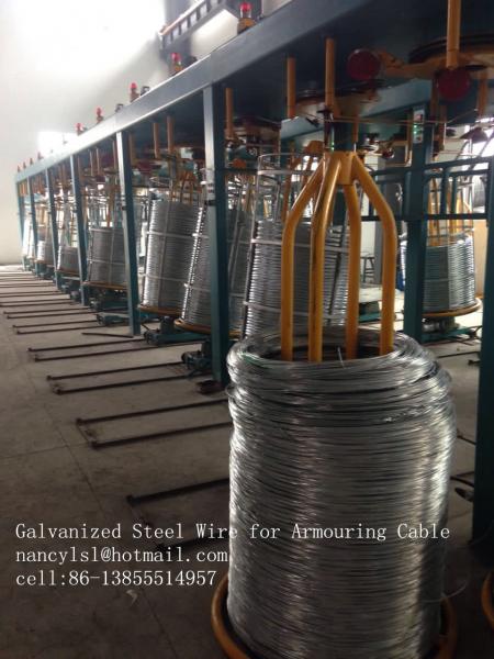  China Galvanized low carbon steel wire for armouring cable&Wire mesh supplier