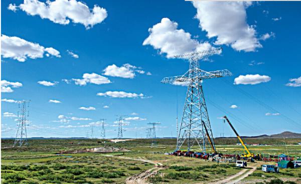 Galvanized steel wire strand for high voltage transmission line