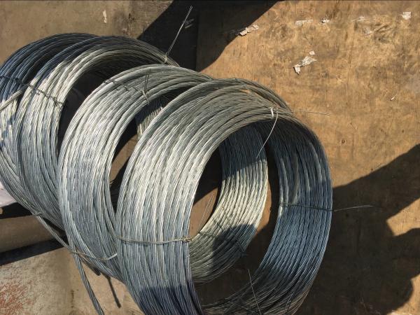 Galvanized Steel Wire Strand for stay wire 7/3.25mm,7/4.0mm as per BS183,EN10244 from Grade700-1300